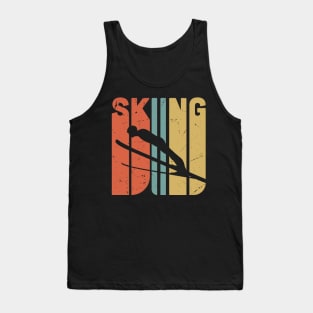 Retro SKIING /  Skiing lover gift idea / Skiing fan present / winter sports / ski jumping gift Tank Top